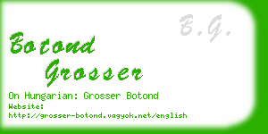 botond grosser business card